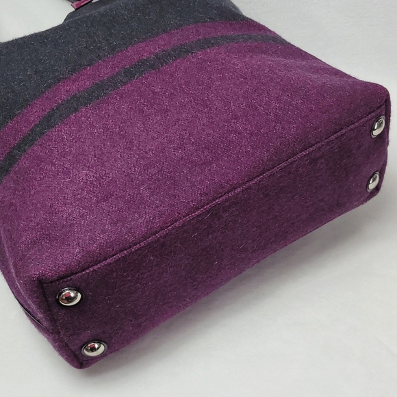 Coach North South Wool Tote - Picture 8 of 8